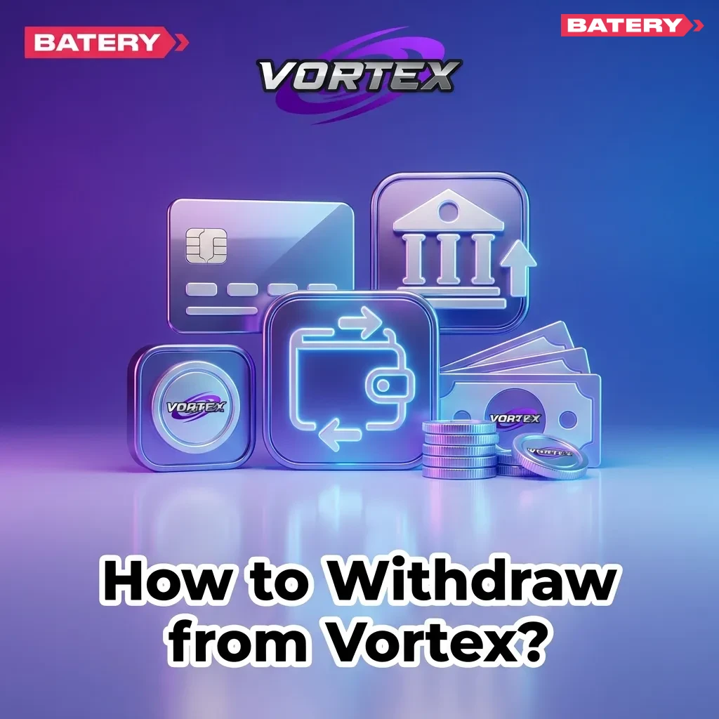 Vortex withdrawal process showing mobile app interface with steps to cash out winnings to bank or wallet — Vortex in India