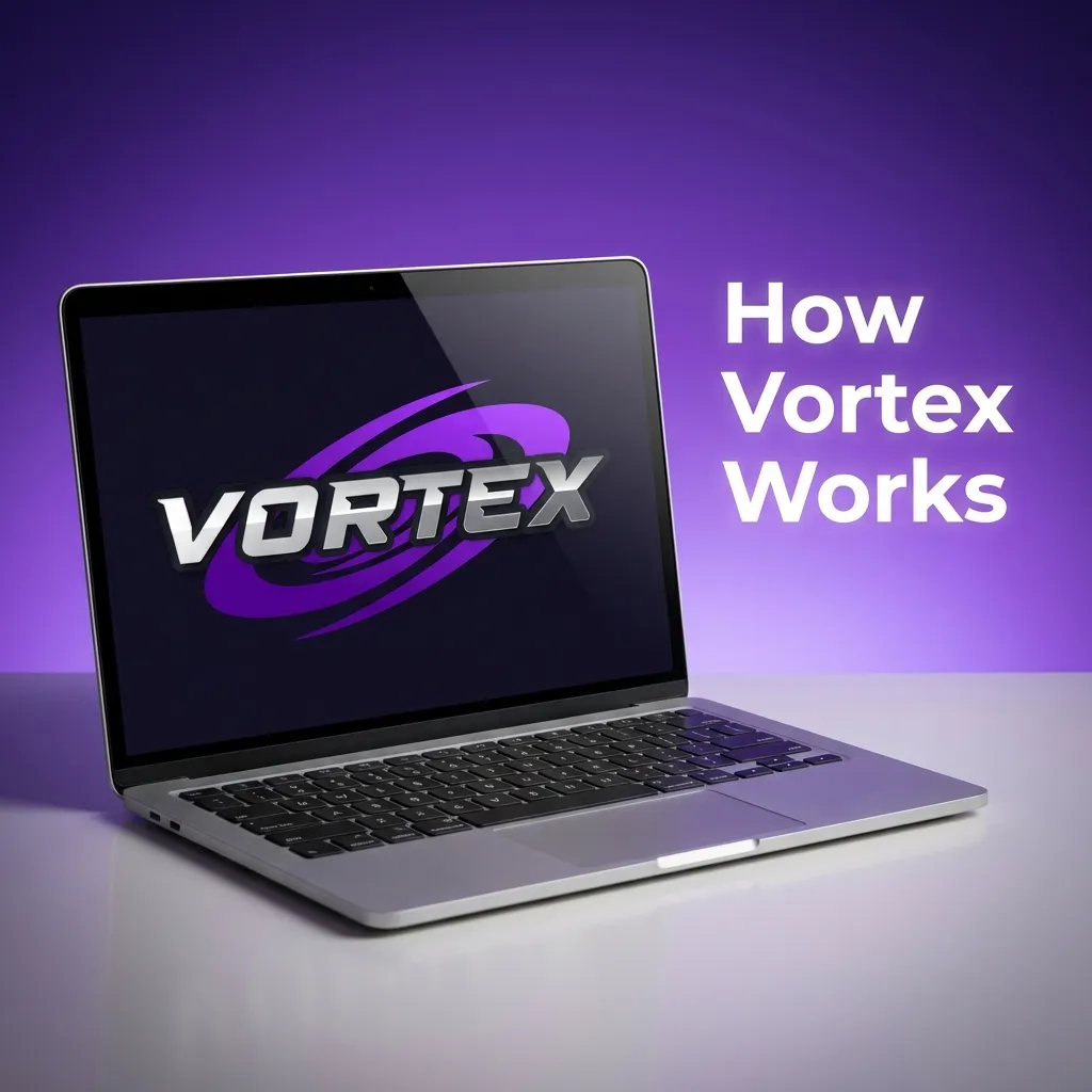 Diagram showing Vortex game flow: place bet, watch multiplier rise, cash out before crash, round ends with win or loss — Vortex in India