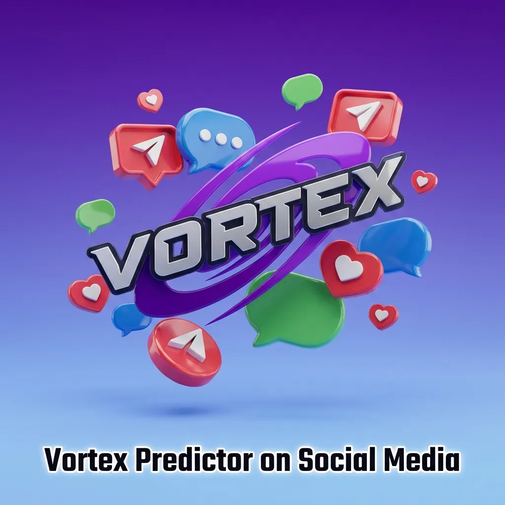 Warning graphic showing Telegram, Facebook, and WhatsApp icons with caution symbols about Vortex predictor scams and malware — Vortex in India